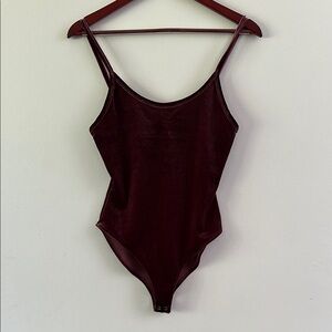 Forever 21 Purple Velour Bodysuit